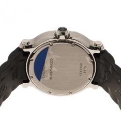 Chopard Black Stainless Steel Happy Sport Women's Wristwatch 35MM