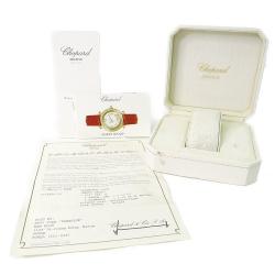 Chopard White Diamond Stainless Steel Happy Sport 27/8250-23 Quartz Women's Wristwatch 26 mm