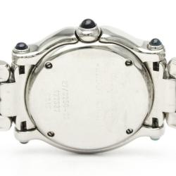 Chopard White Diamond Stainless Steel Happy Sport 27/8250-23 Quartz Women's Wristwatch 26 mm