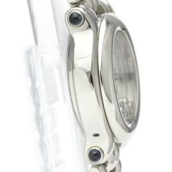 Chopard White Diamond Stainless Steel Happy Sport 27/8250-23 Quartz Women's Wristwatch 26 mm