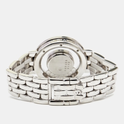 Chopard White 18k White Gold Diamond Happy Diamonds 4169 Women's Wristwatch 31 mm