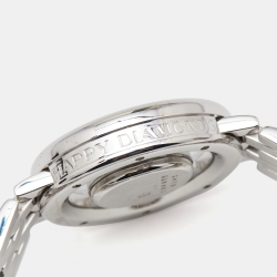 Chopard White 18k White Gold Diamond Happy Diamonds 4169 Women's Wristwatch 31 mm