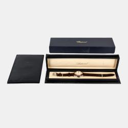 Chopard White Stainless Steel and Diamond Happy Sports 27/8509-6002 Women's Wristwatch 30 mm