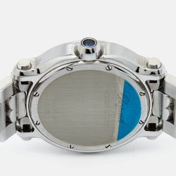 Chopard Mother Of Pearl Diamond Stainless Steel Happy Sport 8475 Women's Wristwatch 35 mm