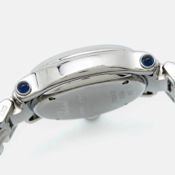 Pre Owned Chopard White Diamond Stainless Steel Happy Sport 27/8250-23 Women's Wristwatch 26 mm
