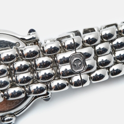 Pre Owned Chopard White Diamond Stainless Steel Happy Sport 27/8250-23 Women's Wristwatch 26 mm