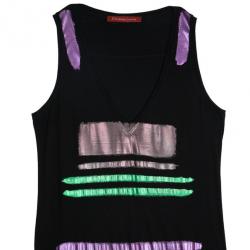 Pre Owned Christian Lacroix Cotton Sleeveless Dress L