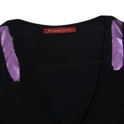 Pre Owned Christian Lacroix Cotton Sleeveless Dress L