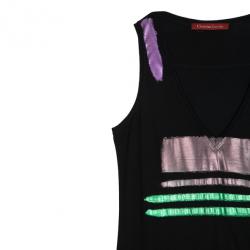 Pre Owned Christian Lacroix Cotton Sleeveless Dress L