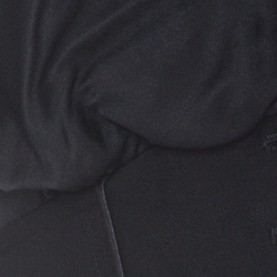 Pre Owned جاكيت كريستيان لاكروا صوف أسود بطيات وخرز وأكمام شفافة L