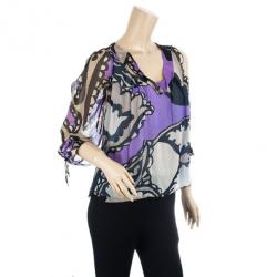 Christian Lacroix Multicolored Silk Blouse M