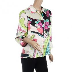 Christian Lacroix Multicolored Silk Blouse L