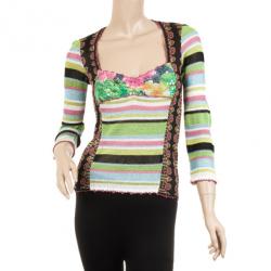 Christian Lacroix Multicolor Knitted Long Sleeve Shirt