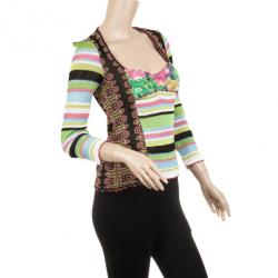 Christian Lacroix Multicolor Knitted Long Sleeve Shirt