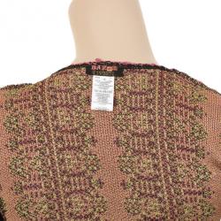 Christian Lacroix Multicolor Knitted Long Sleeve Shirt