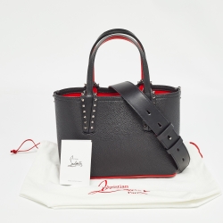 Christian Louboutin Black Leather Mini Cabata Tote