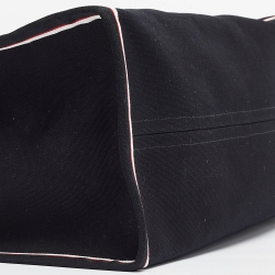 Christian Louboutin Black Canvas Large Nastroloubi Fique À Vontade Tote