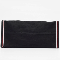Christian Louboutin Black Canvas Large Nastroloubi Fique À Vontade Tote