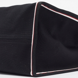 Christian Louboutin Black Canvas Large Nastroloubi Fique À Vontade Tote