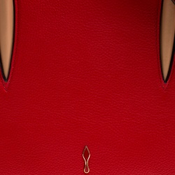 Christian Louboutin Red Leather Paloma Medium Tote