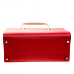 Christian Louboutin Red Leather Paloma Medium Tote