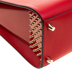 Christian Louboutin Red Leather Paloma Medium Tote