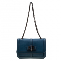 Christian Louboutin Blue Leather Sweet Charity Shoulder Bag