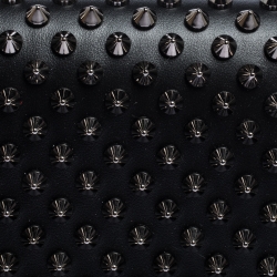 Christian Louboutin Black Leather Paloma Spike Wristlet Clutch