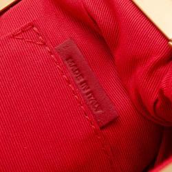 Christian Louboutin Teal Satin Louboutin Loubi Croissant Clutch