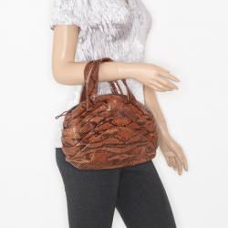  Christian Louboutin Python Layered Hobo