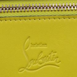 مملوكة مسبقًا Christian Louboutin Yellow Leather Sweet Charity Wallet