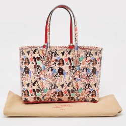 Christian Louboutin Multicolor Printed Patent Leather Small Cabata Tote