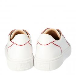 Christian Louboutin White Leather Vieirissima Sneakers Size 37