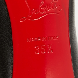 مملوكة مسبقًا Christian Louboutin Black Leather Pigalle Pumps Size 35.5