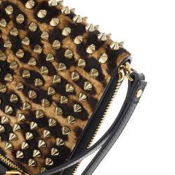 Christian Louboutin Leopard Pony Hair Cris Spiked iPad Case