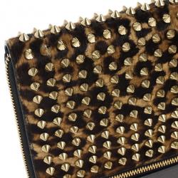 Christian Louboutin Leopard Pony Hair Cris Spiked iPad Case