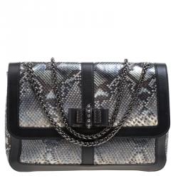 Christian Louboutin Metallic Python Sweet Charity Shoulder Bag