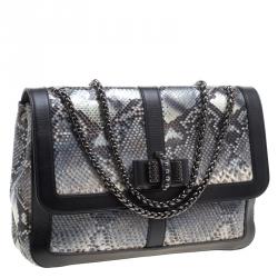 Christian Louboutin Metallic Python Sweet Charity Shoulder Bag