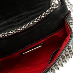 Pre Owned حقيبة كتف كريستيان لوبوتان سويت شيريتي ميني سبايكد جلد سوداء