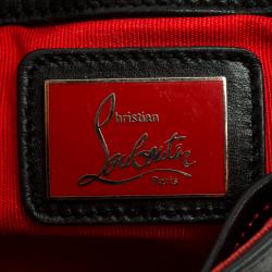 Pre Owned حقيبة كتف كريستيان لوبوتان سويت شيريتي ميني سبايكد جلد سوداء