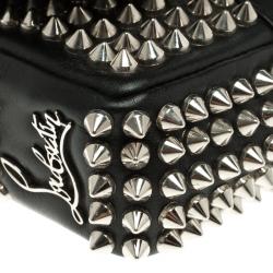 Pre Owned حقيبة كتف كريستيان لوبوتان سويت شيريتي ميني سبايكد جلد سوداء