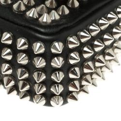 Pre Owned حقيبة كتف كريستيان لوبوتان سويت شيريتي ميني سبايكد جلد سوداء