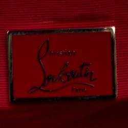 مملوكة مسبقًا Christian Louboutin Blue Leather Syd Studded Shopper Tote