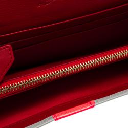 Christian Louboutin Grey Leather Sweet Charity Continental Wallet 