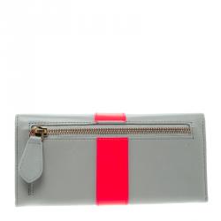 Christian Louboutin Grey Leather Sweet Charity Continental Wallet 