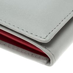 Christian Louboutin Grey Leather Sweet Charity Continental Wallet 