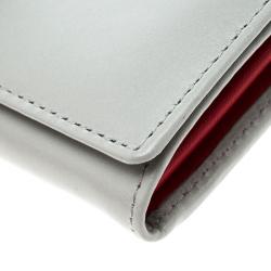 Christian Louboutin Grey Leather Sweet Charity Continental Wallet 