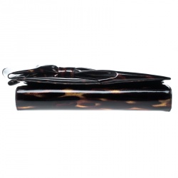 Christian Louboutin Metallic Patent Leather Bow Clutch