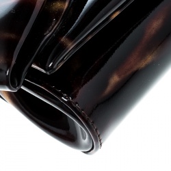 Christian Louboutin Metallic Patent Leather Bow Clutch