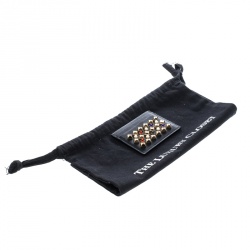Christian Louboutin Black Leather Studded Kios Card Holder